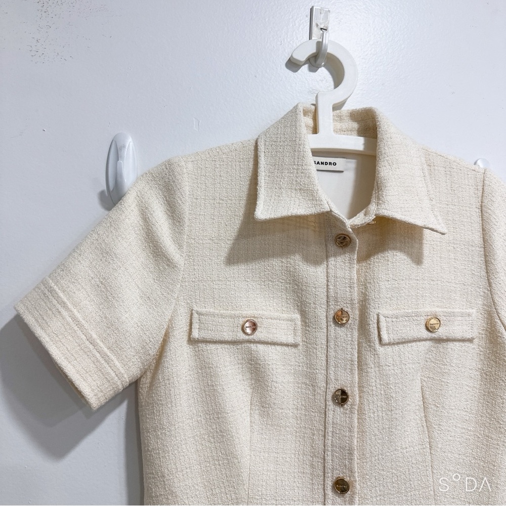 Sandro NWT Button-Up Dress - Picture 5 of 8